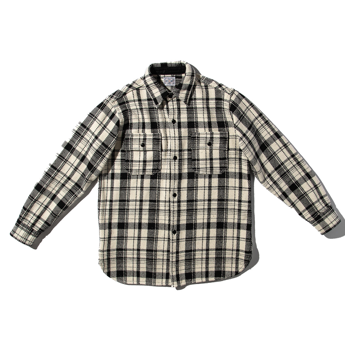 The Real McCoy's 8HU Heavy Weight Flannel Shirt - White - Standard & Strange