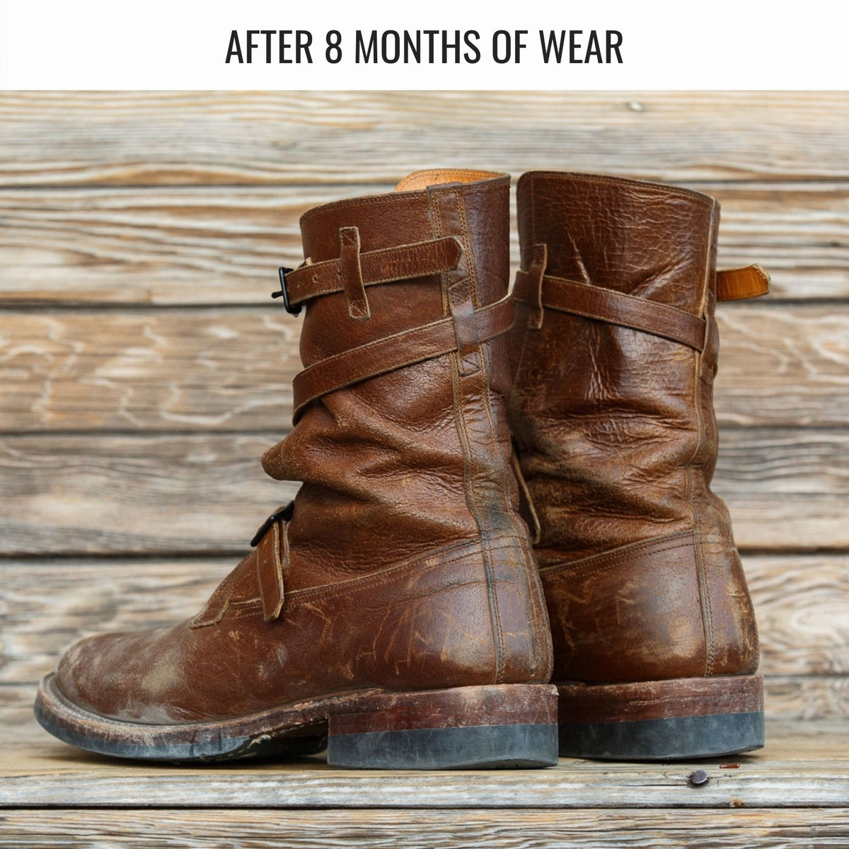 Eastman Leather Clothing Tanker Boots - Havana Burnished Roughout - Standard & Strange