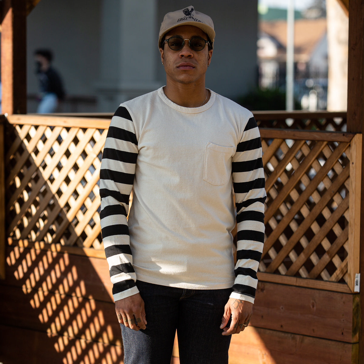 Freenote Shifter L/S Tee - Natural Combo - Standard & Strange