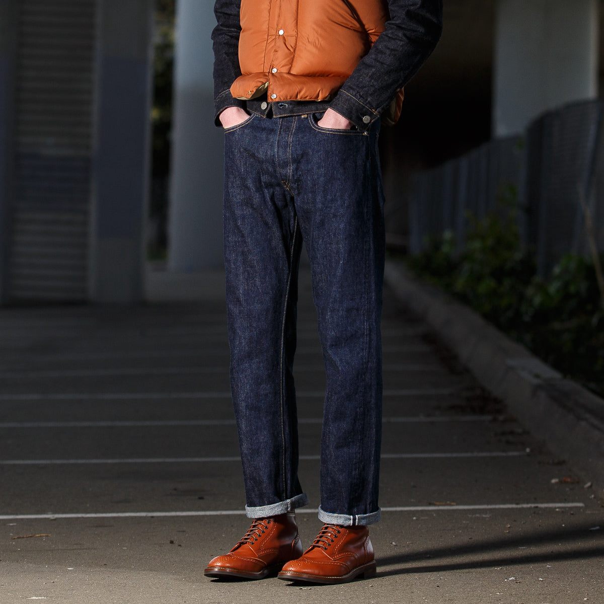 John Lofgren Glover Brogue Boots - Camel Vacchetta - Standard & Strange