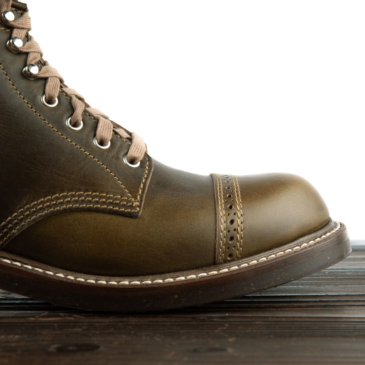 John Lofgren Combat Boots - Dark Olive CXL - Standard & Strange