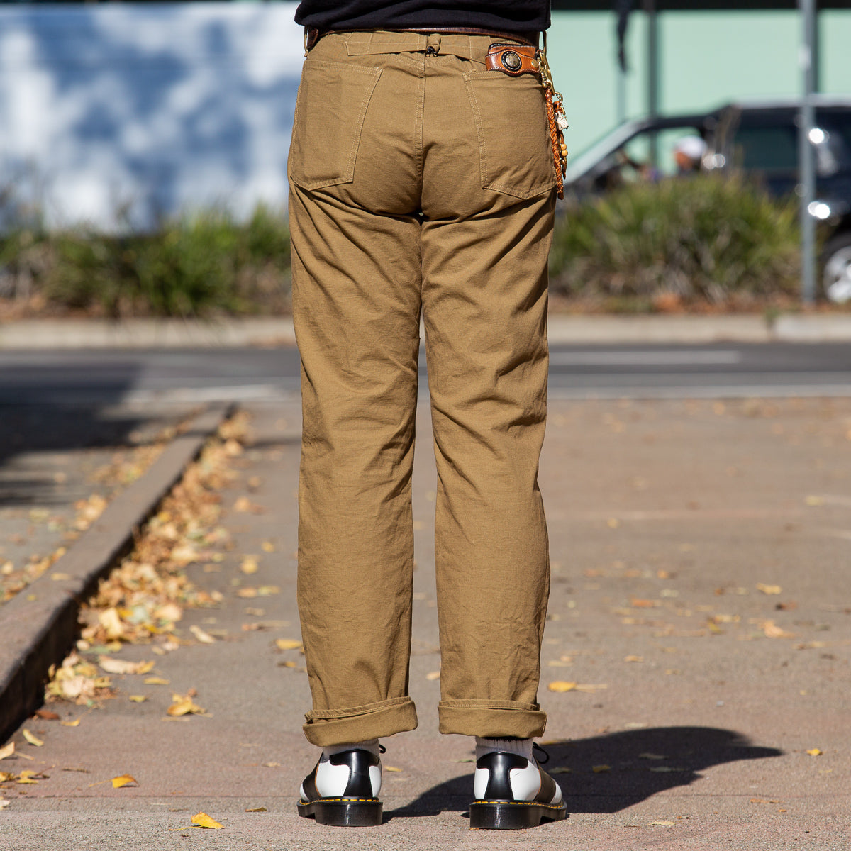 Ooe Yofukuten The Boss Pants - 12.5oz Khaki Selvedge Duck - Standard & Strange