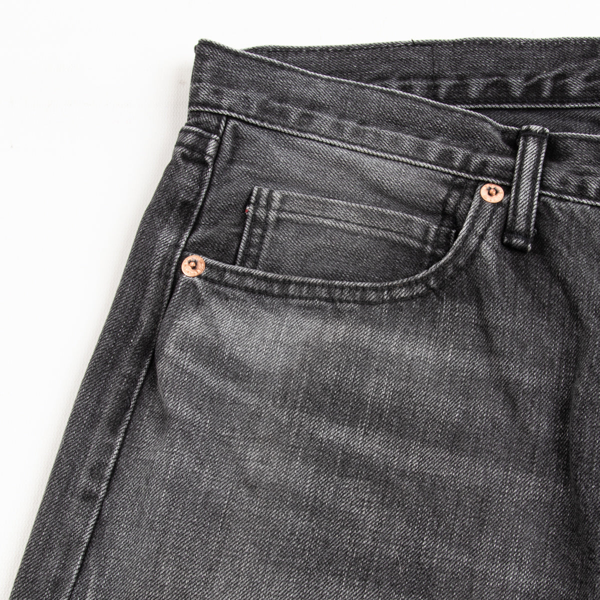 The Real McCoy's Joe McCoy Lot 966BK Black Denim Jeans (Washed) - Standard & Strange