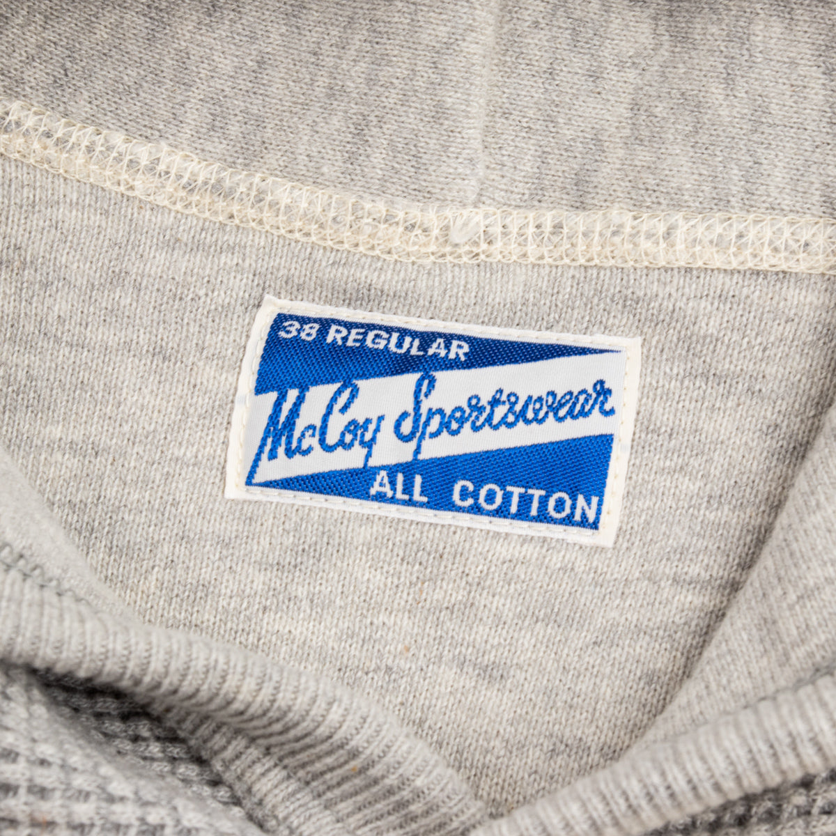 The Real McCoy's Thermal Sweatshirt (Two-Tone) - Gray - Standard & Strange