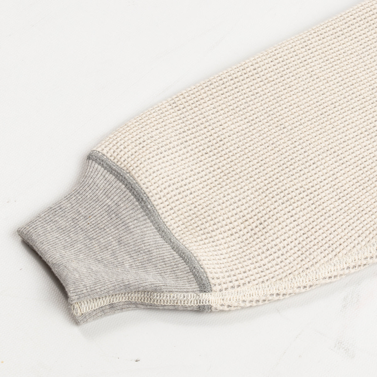 The Real McCoy's Thermal Sweatshirt (Two-Tone) - Gray - Standard & Strange