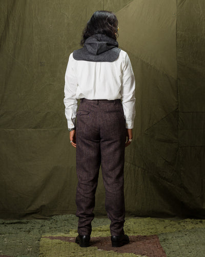 1st PAT-RN Logan Trousers - Melange Brown Herringbone - Standard & Strange