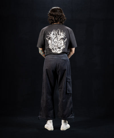 Black Sign Ripple Cord Filed Trousers - Deep Sea Navy - Standard & Strange