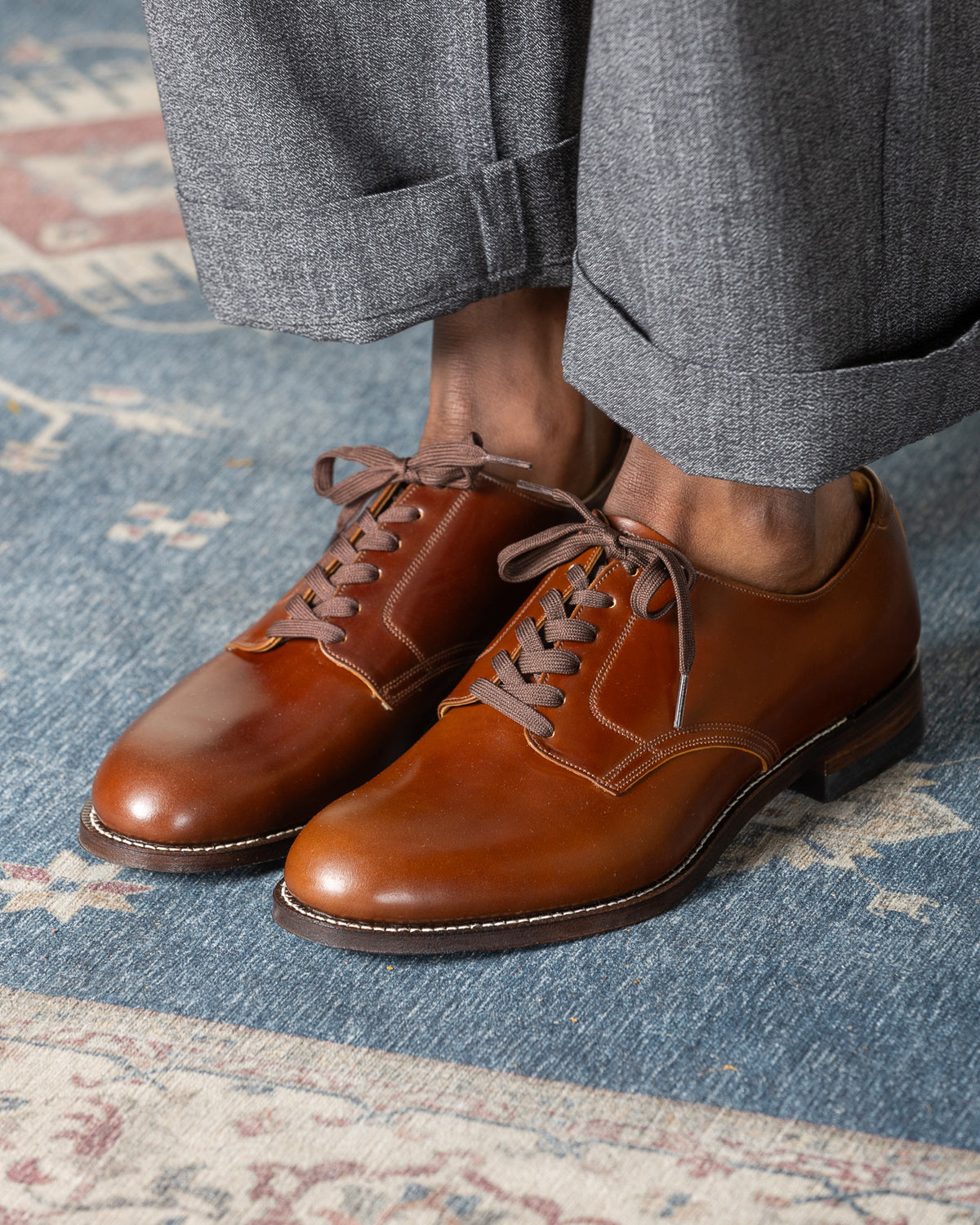 Attractions Cordovan Service Shoes - Bourbon - Standard & Strange