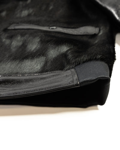 Attractions King Shawl Jacket - Black Hair on Hide - Standard & Strange