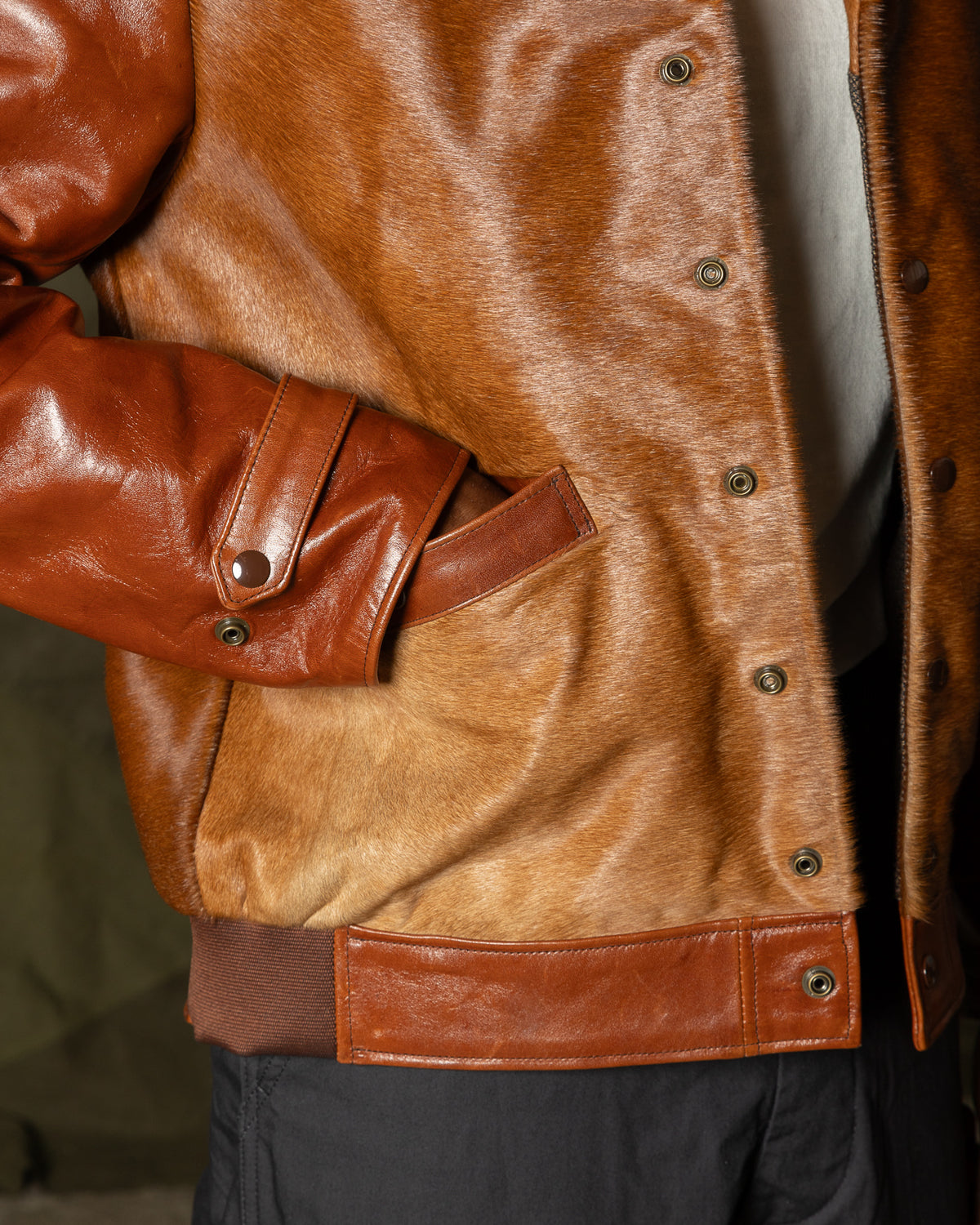 Attractions King Shawl Jacket - Brown Hair on Hide - Standard & Strange