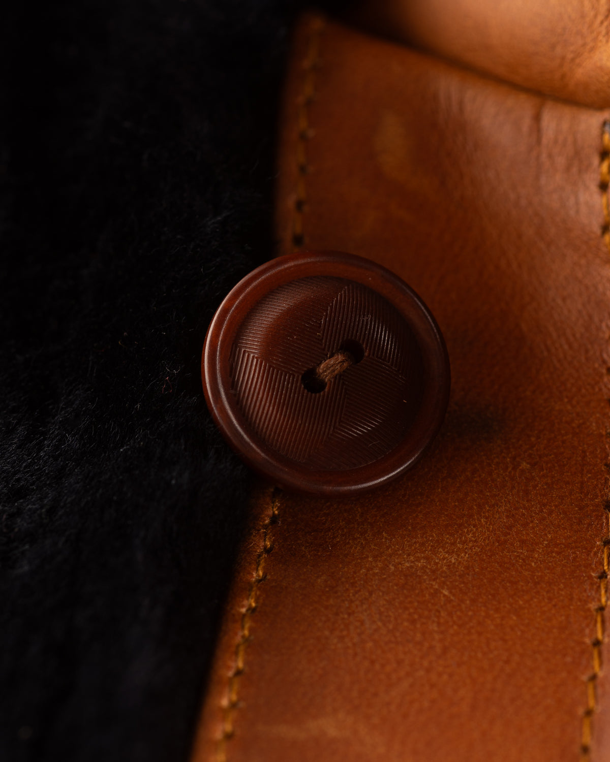 Attractions Limited Guidi Calfskin Grizzly Jacket - Brown x Navy - Standard & Strange