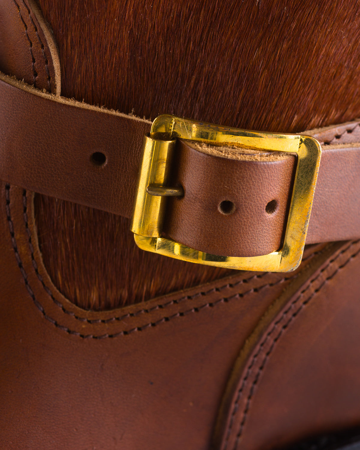 Attractions S&S x Attractions 444 Engineer Boot - Brown Horsehair - Standard & Strange