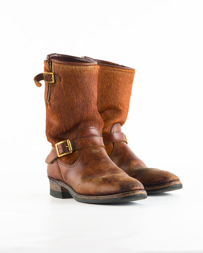 Attractions S&S x Attractions 444 Engineer Boot - Brown Horsehair - Standard & Strange