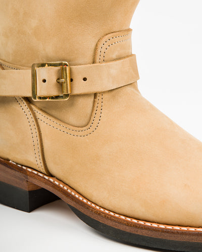 Attractions Suede Engineer Boot - Sand Beige Nubuck - Standard & Strange