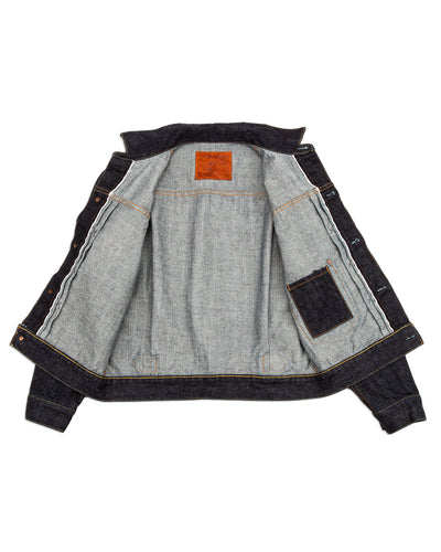 Black Sign 14oz Indigo Denim Pleats Jacket - Standard & Strange