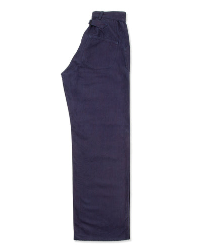 Black Sign 1920s "Sashiko" Montgomery Trousers - Deep Indigo - Standard & Strange
