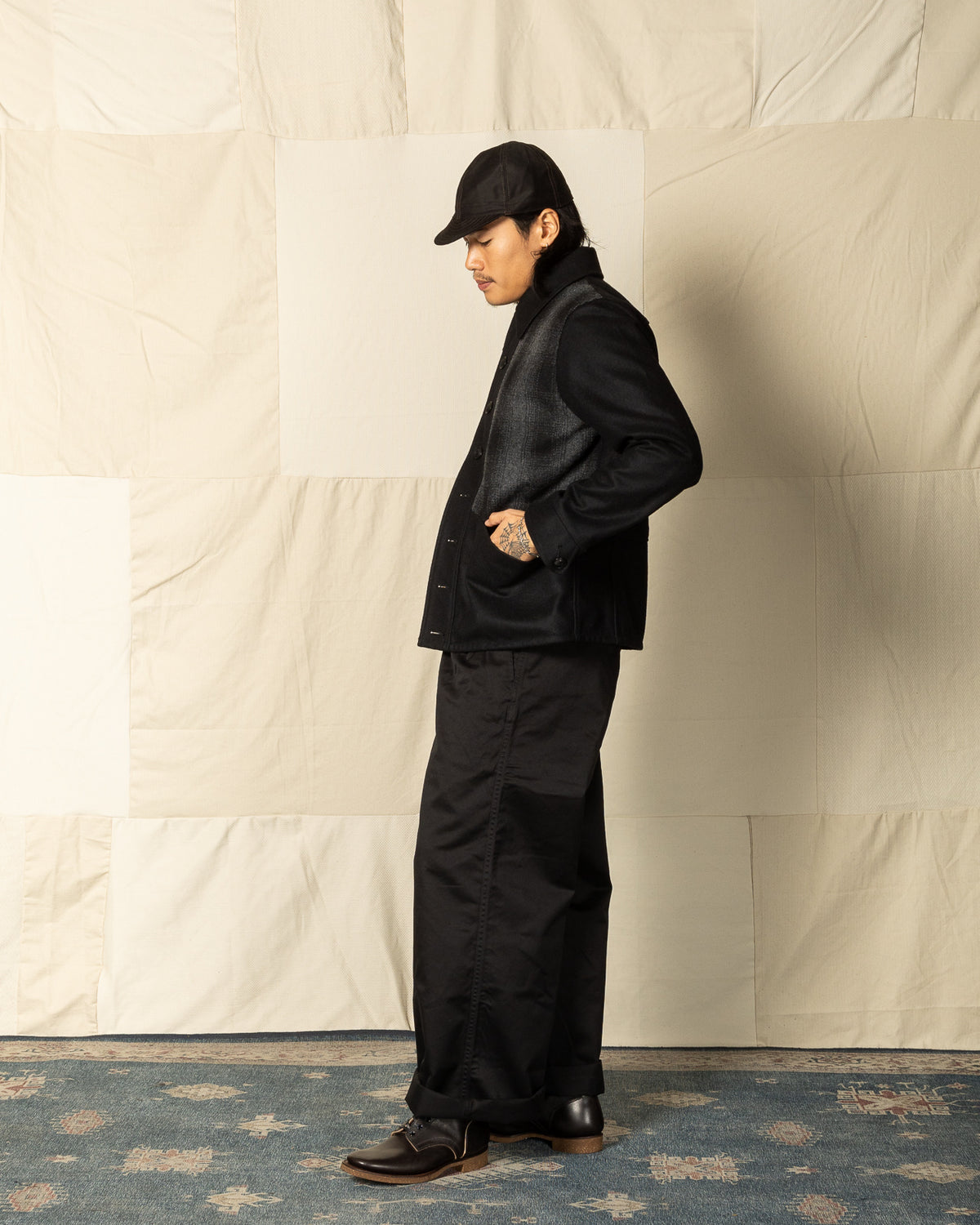 Black Sign 1930s 2-Tone Sports Jacket - Rat Gray Ombre Check - Standard & Strange