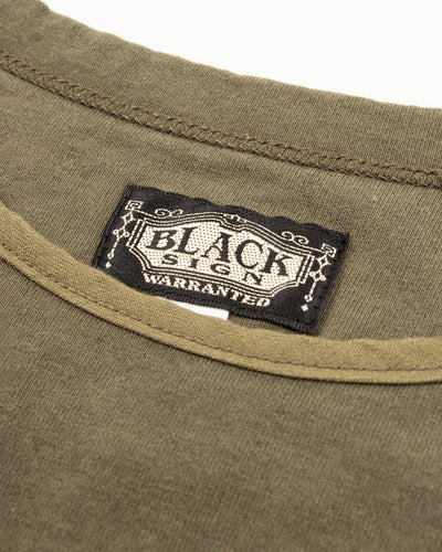 Black Sign 3/4 Sleeve Double Breasted Underwear - Soldier Green - Standard & Strange