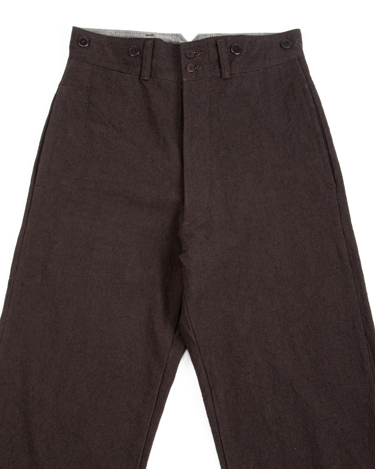 Black Sign Ancient Cloth Avignon Trousers - Dead Leaf Brown - Standard & Strange