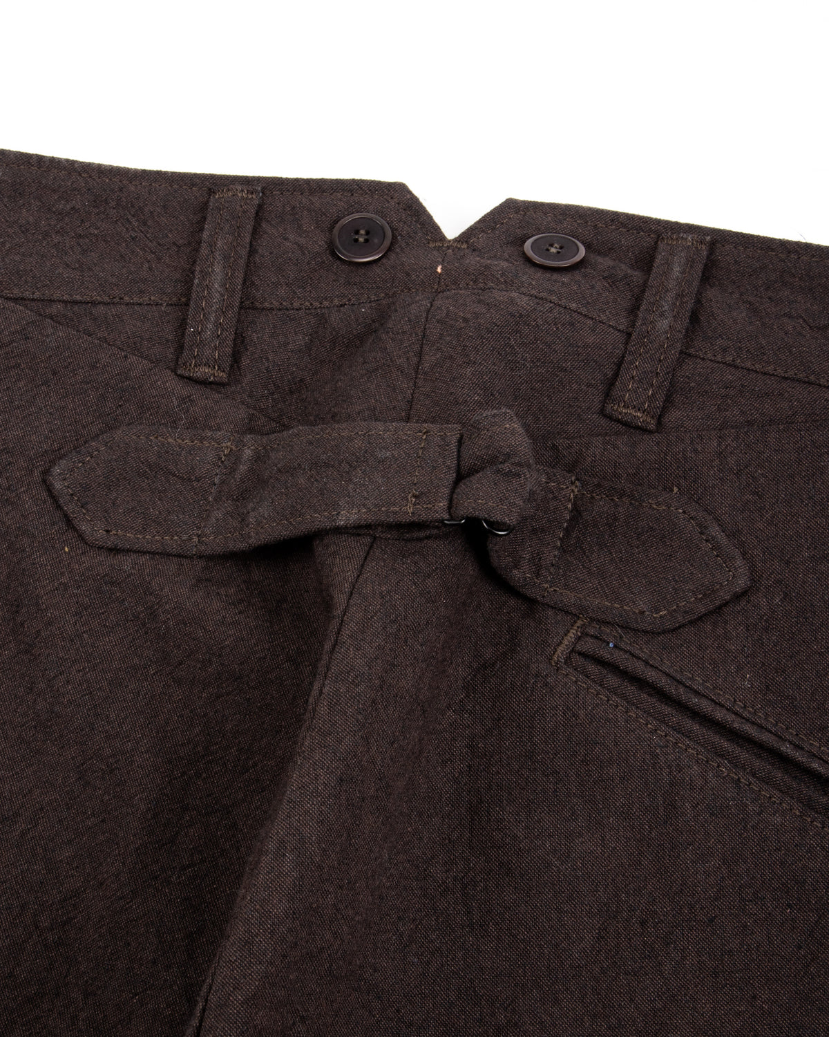 Black Sign Ancient Cloth Avignon Trousers - Dead Leaf Brown - Standard & Strange