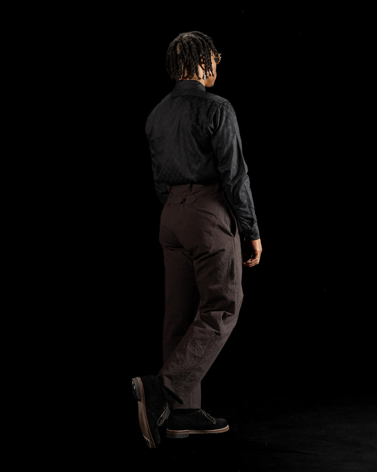 Black Sign Ancient Cloth Avignon Trousers - Dead Leaf Brown - Standard & Strange