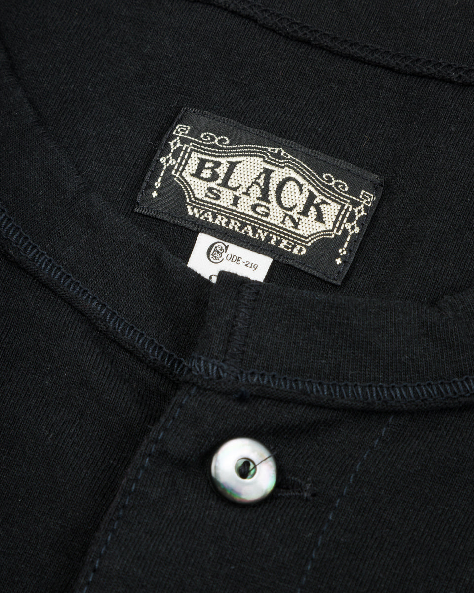 Black Sign BS Short Sleeve Amish Underwear - Midnight Black - Standard & Strange