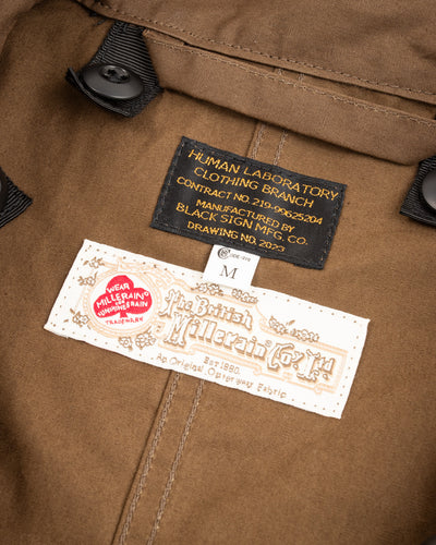 Black Sign British Oiled Cotton Rebel Coat - Oiled Khaki - Standard & Strange