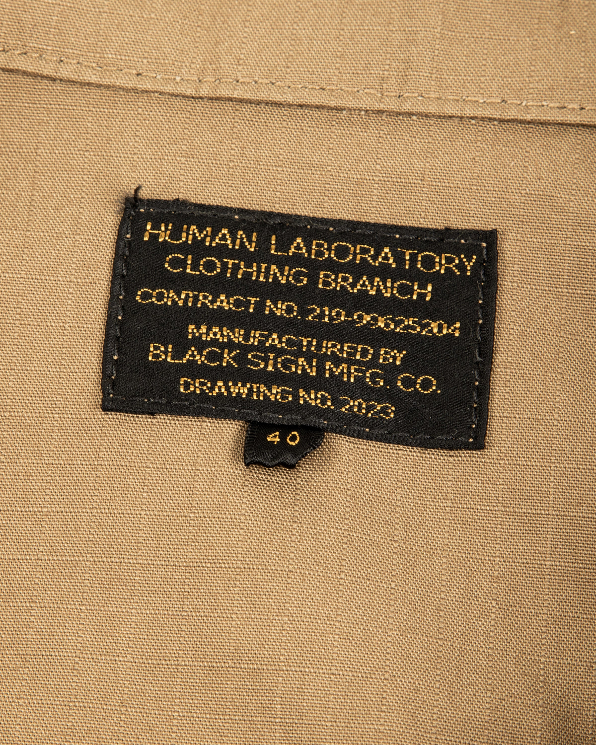 Black Sign Military Ripstop Civilian Cossack Jacket - Dust Beige - Standard & Strange
