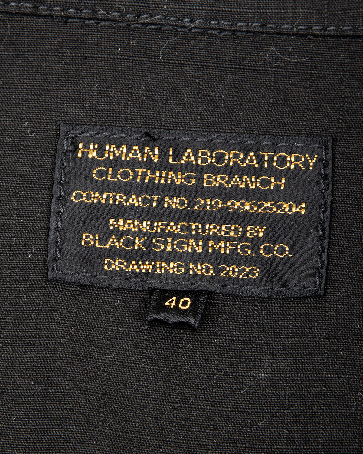 Black Sign Military Ripstop Civilian Cossack Jacket - Surprise Black - Standard & Strange