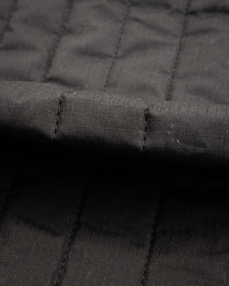 Black Sign Oiled Quilting Liner Jacket - Oiled Black - Standard & Strange