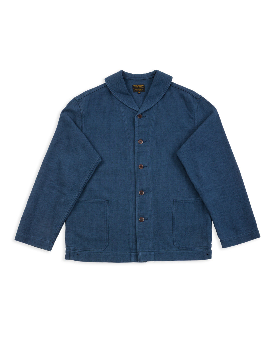Black Sign Rasp Dobby Utility Jacket - Blue Moon - Standard & Strange