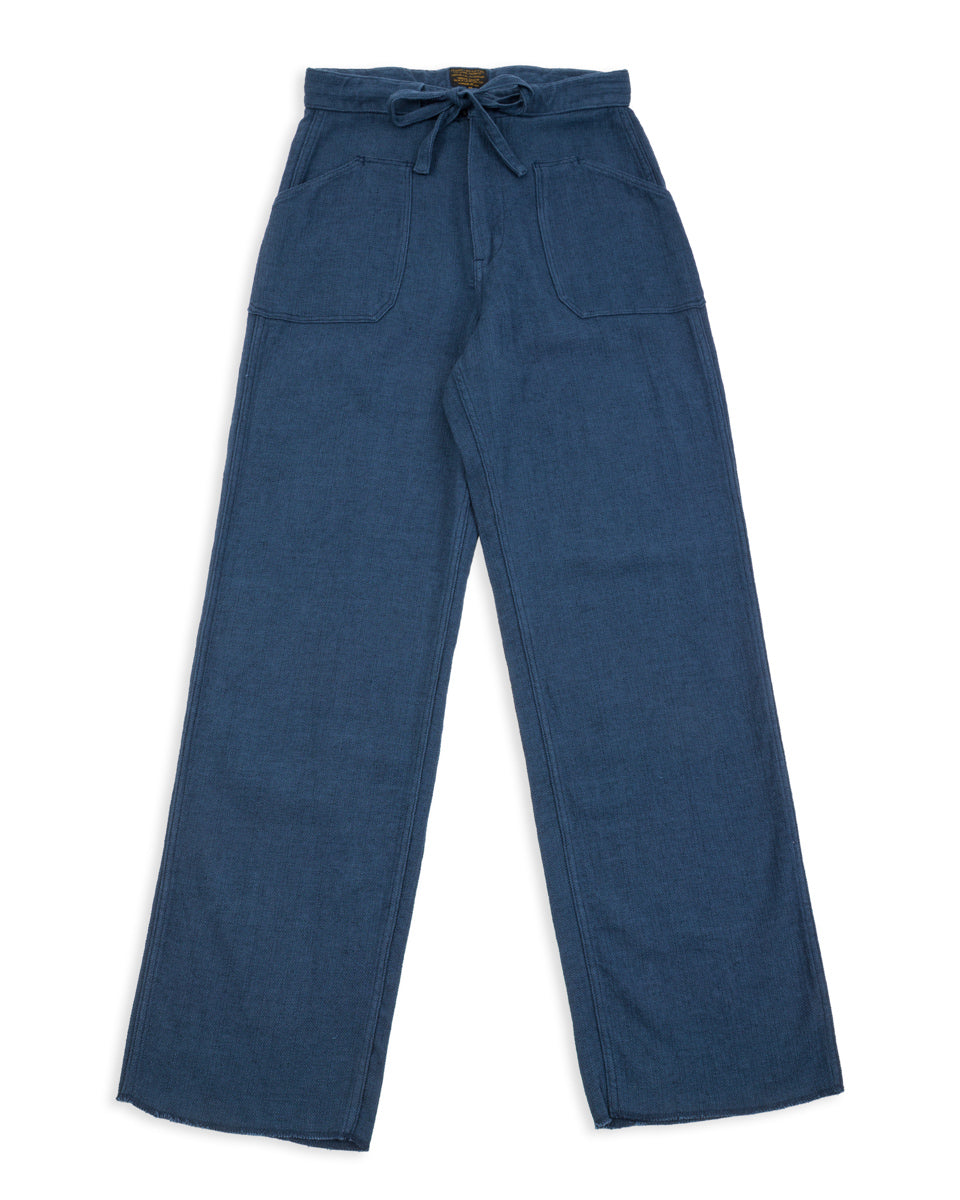 Black Sign Rasp Dobby Utility Trousers - Blue Moon - Standard & Strange