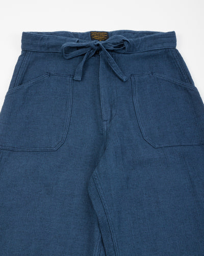 Black Sign Rasp Dobby Utility Trousers - Blue Moon - Standard & Strange