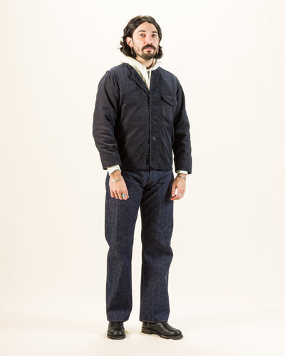 Black Sign Ripple Cord Aim Jacket - Deep Sea Navy - Standard & Strange