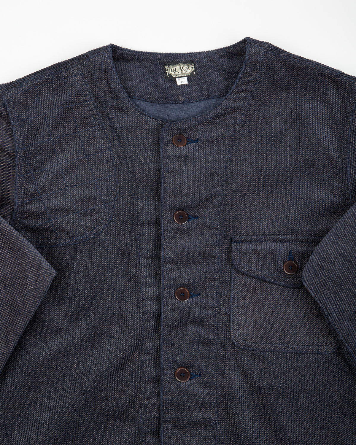 Black Sign Ripple Cord Aim Jacket - Deep Sea Navy - Standard & Strange