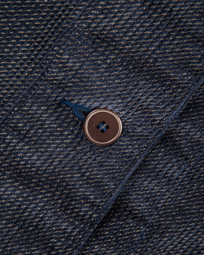 Black Sign Ripple Cord Aim Jacket - Deep Sea Navy - Standard & Strange