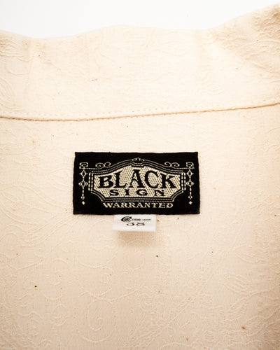 Black Sign “Paisley Jacquard” Cigar Shirt - Ivory - Standard & Strange