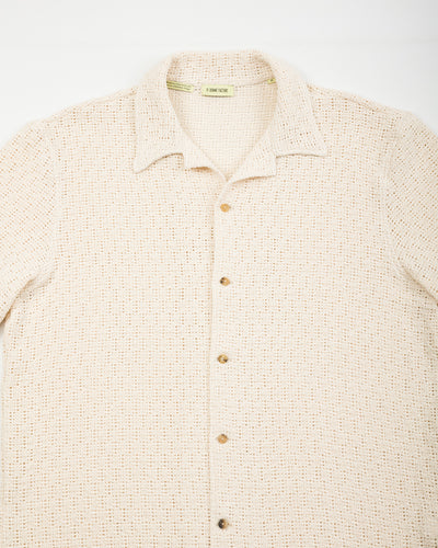 De Bonne Facture Holiday Shirt - Undyed Cotton Crochet Weave - Standard & Strange