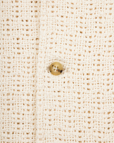 De Bonne Facture Holiday Shirt - Undyed Cotton Crochet Weave - Standard & Strange