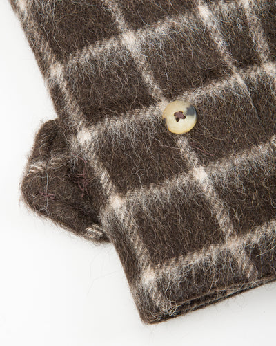 De Bonne Facture Overcoat - Brown Windowpane Check - Standard & Strange