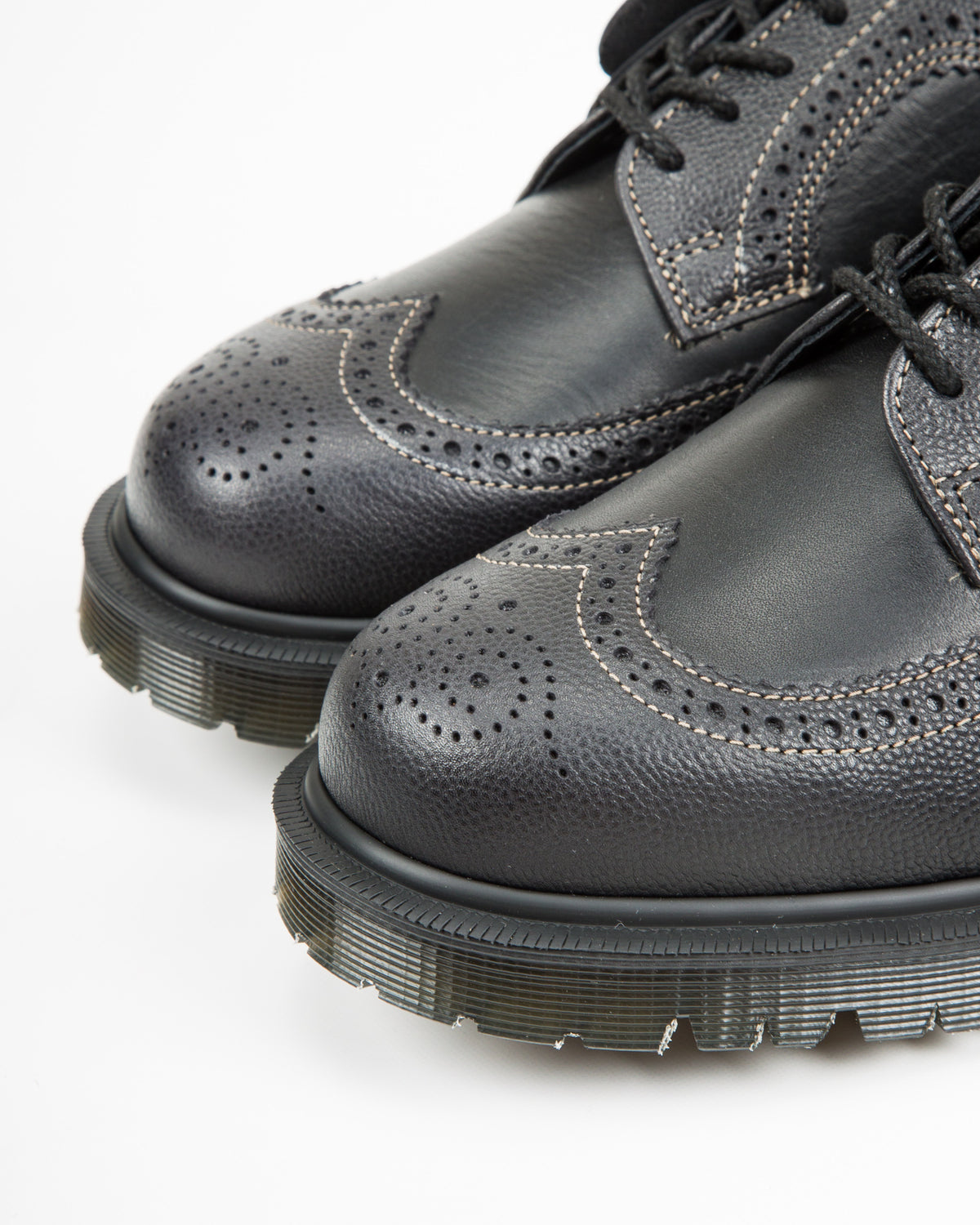 Dr. Martens 3989 Brogue Shoes - Black Westminster - Standard & Strange