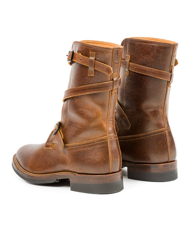 Eastman Leather Clothing Tanker Boots - Havana Burnished Roughout - Standard & Strange