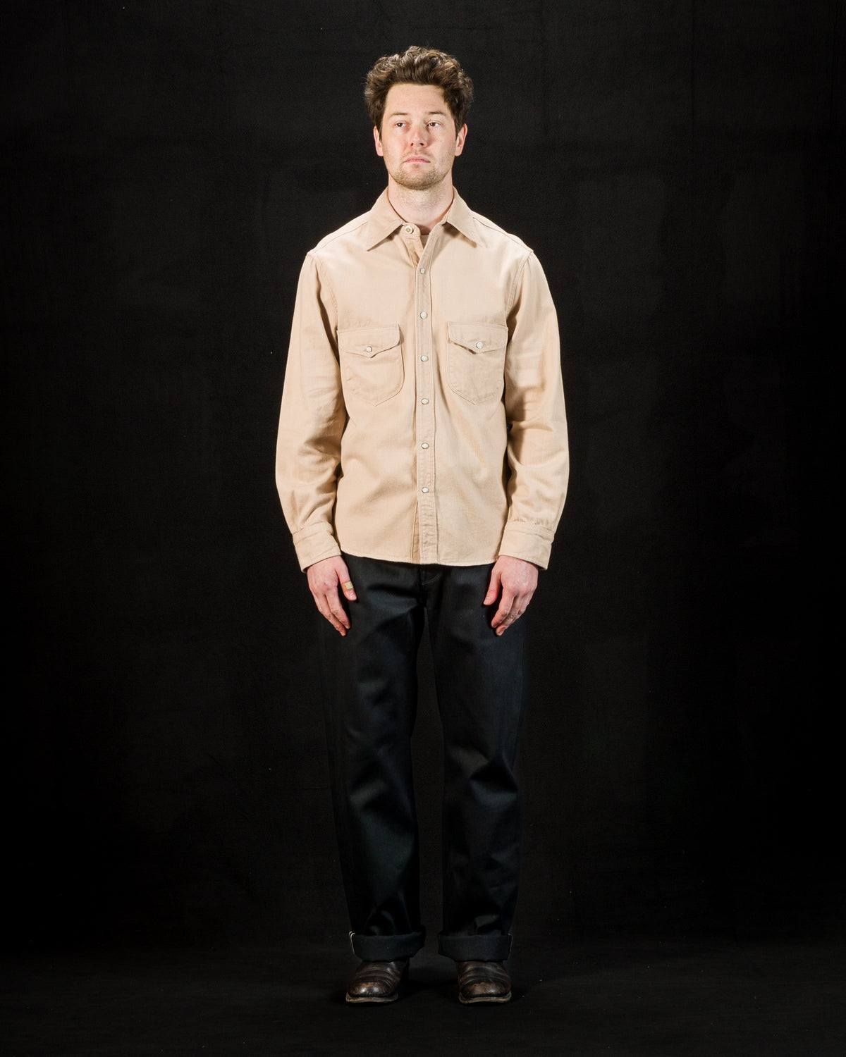 Freenote Bodie Shirt - Cream Twill - Standard & Strange