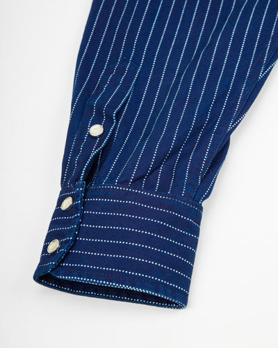 Freenote Bodie Shirt - Indigo Wabash Stripe - Standard & Strange