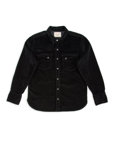 Freenote Calico Western Shirt - Black Corduroy - Standard & Strange
