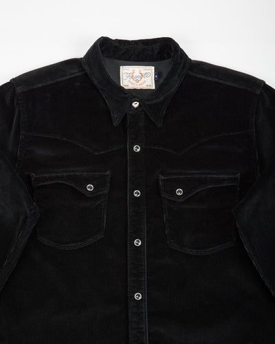 Freenote Calico Western Shirt - Black Corduroy - Standard & Strange