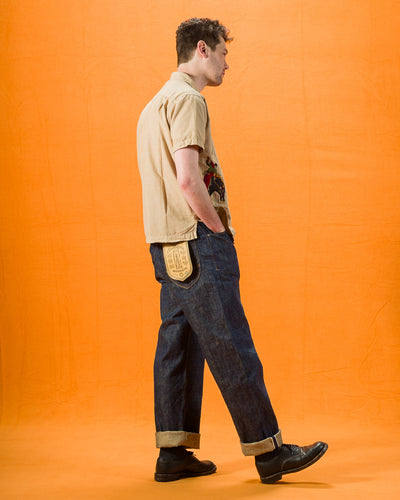 Freenote Modesto Straight Fit- 13oz Natural Rinsed Denim - Standard & Strange
