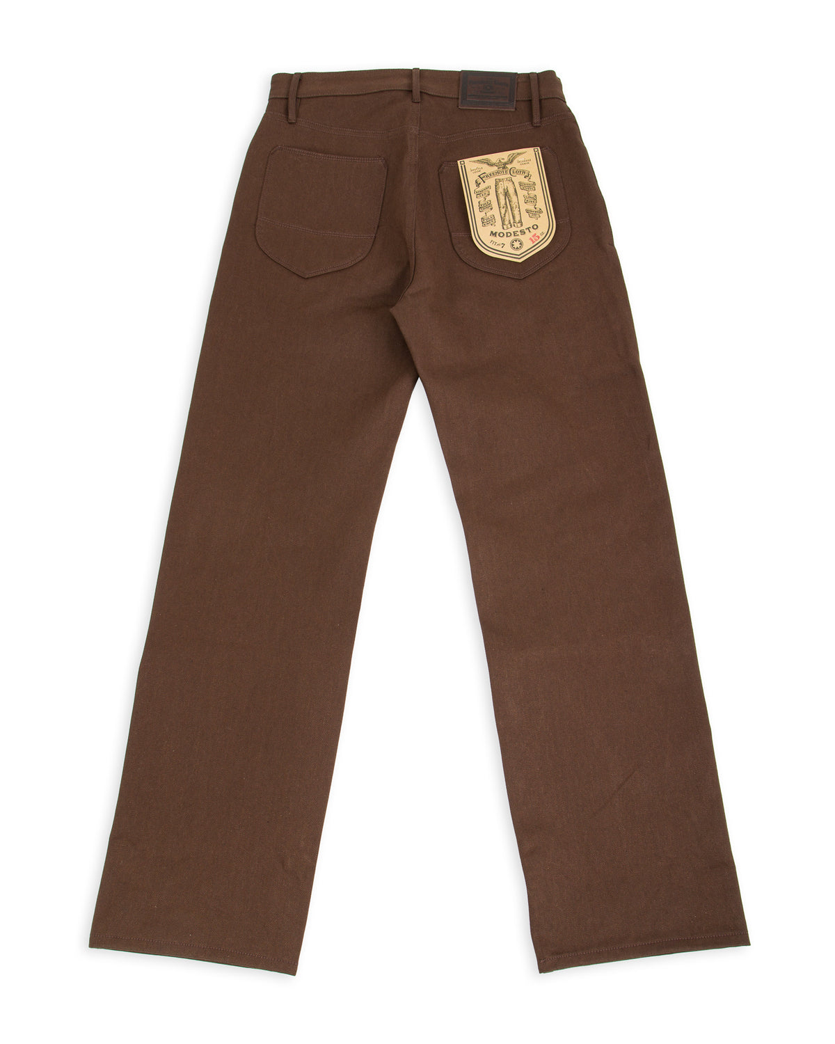 Freenote Modesto Straight Fit - 15oz Dark Brown Denim - Standard & Strange