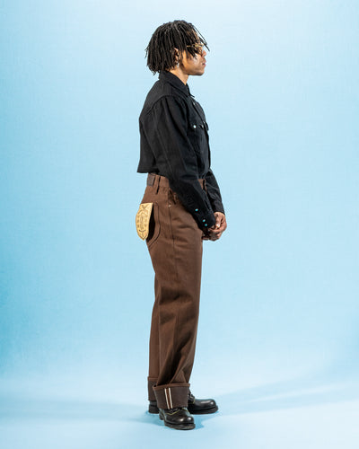 Freenote Modesto Straight Fit - 15oz Dark Brown Denim - Standard & Strange