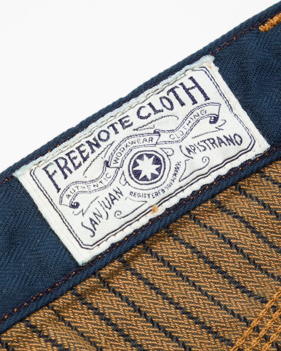 Freenote Ortega Pant - Brown Herringbone Dobby - Standard & Strange